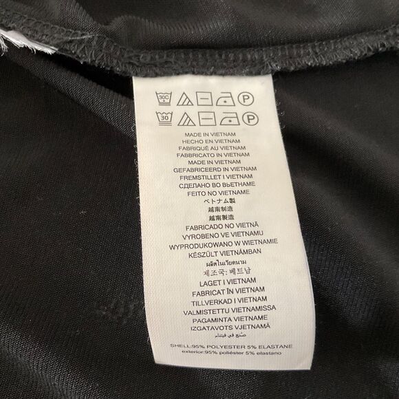 Michael Kors XS Black Dress Ruched Bodice Flutter Sleeves Ruffled Hem Cocktail - Picture 7 of 11